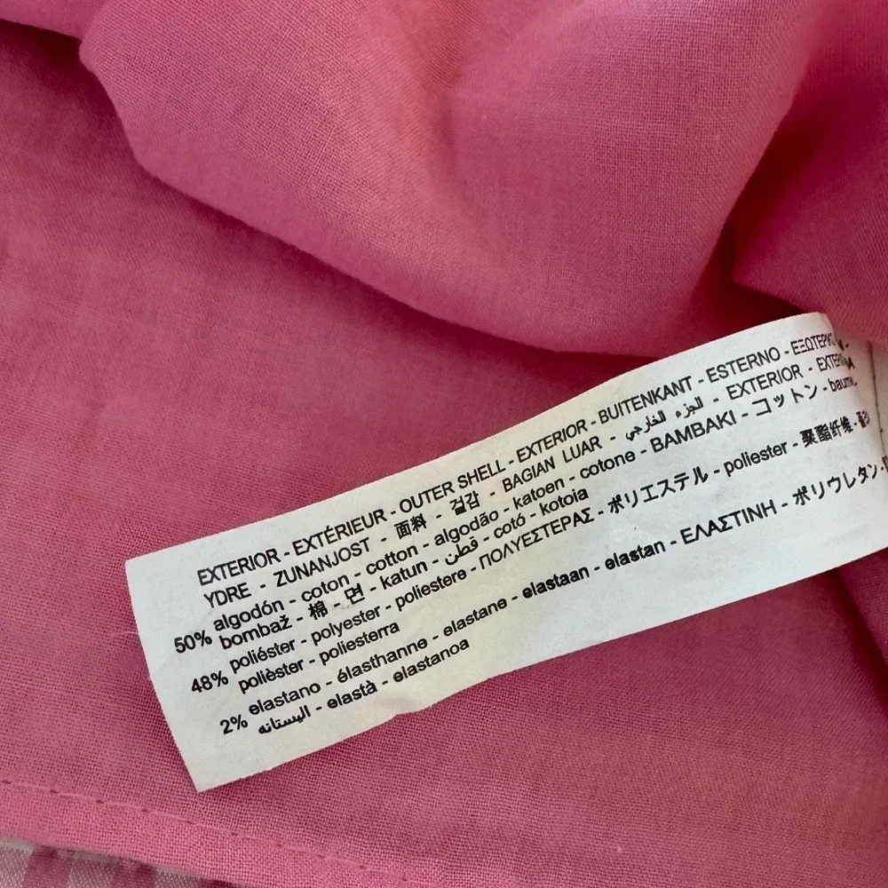 Zara Pink checkered gingham Dress Small - Picture 12 of 12